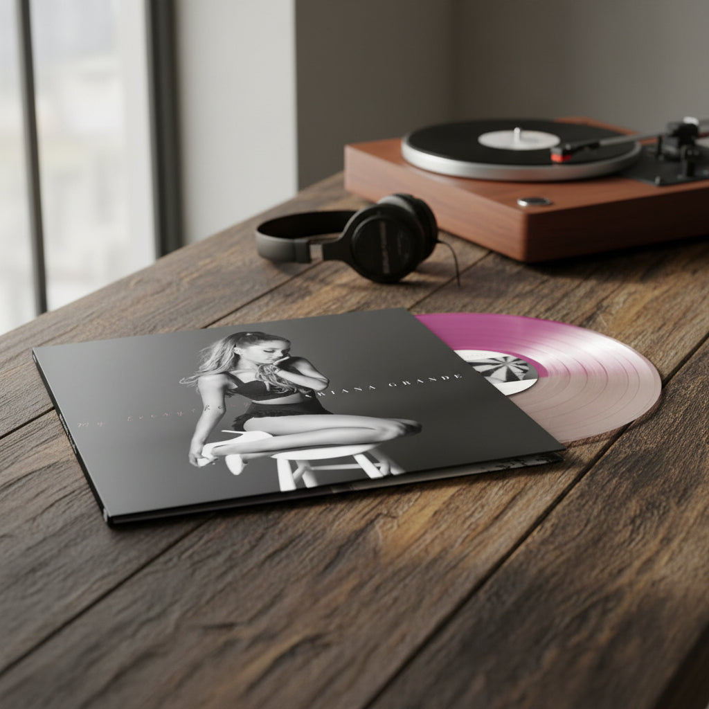 Ariana Grande My Everything Lp Vinyl Colorued Half Clear Purple