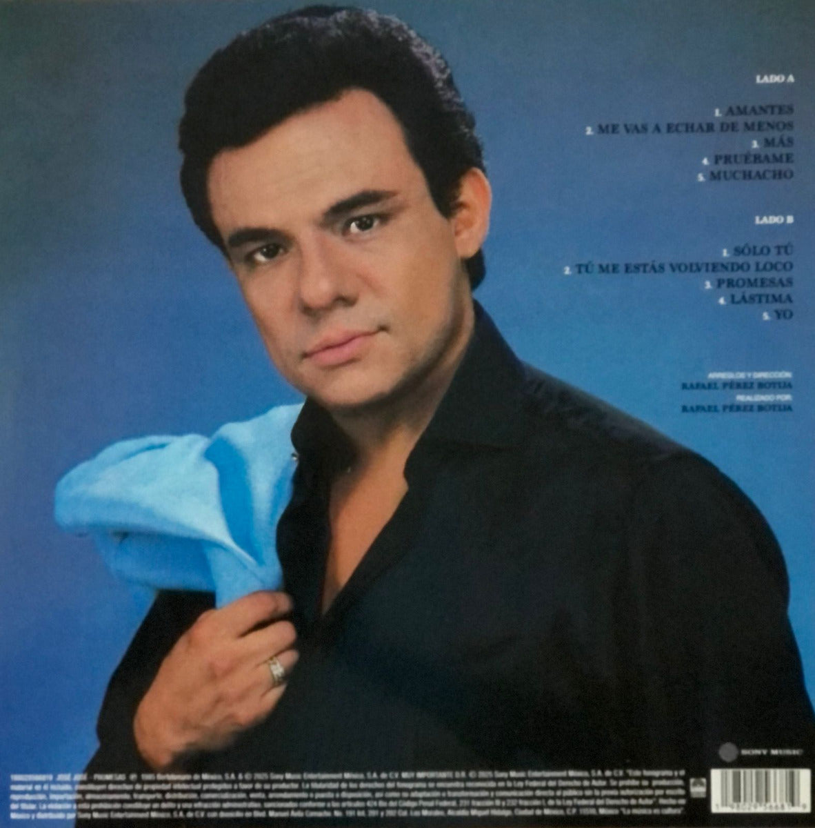 Jose Jose Promesas 40 Aniversario Lp Blue Vinyl