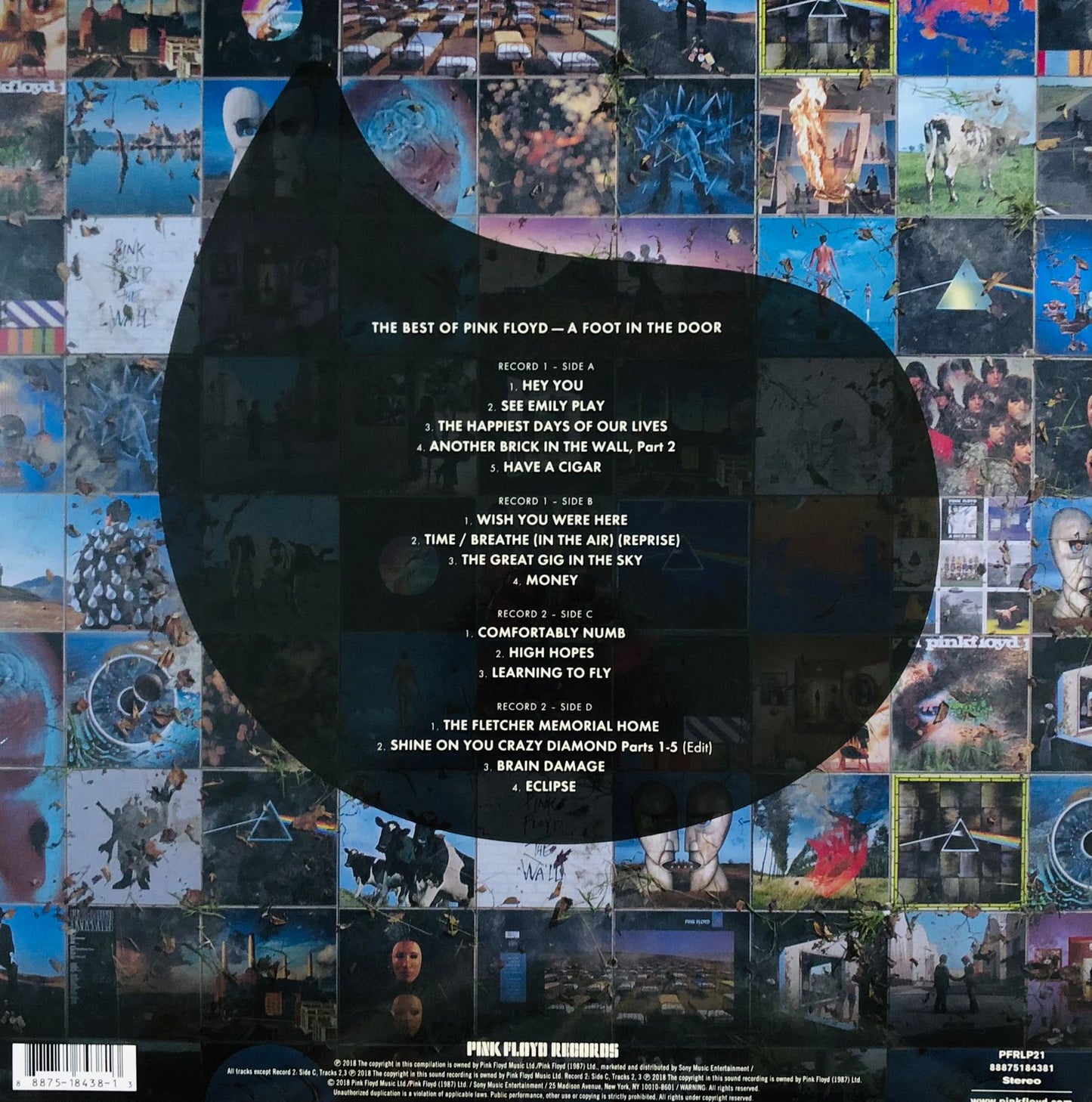 Pink Floyd The Best Of Pink Floyd A Foot In The Door 2 Lp Vinyl