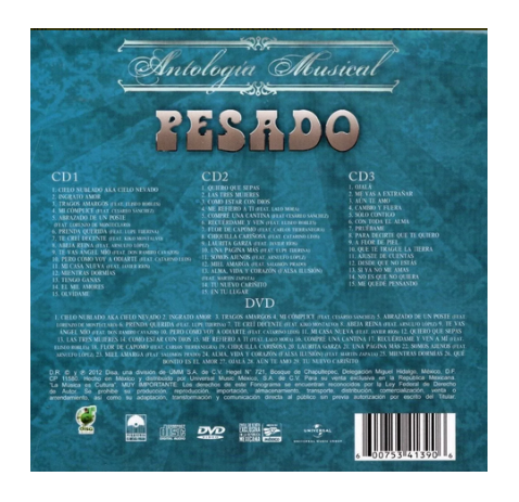Pesado Antologia Musical 3 Discos Cd + Dvd