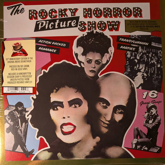 The Rocky Horror Picture Show Original Soundtrack Lp Vinyl 50th Colored Vinyl Red Gold Anniversary Edition
