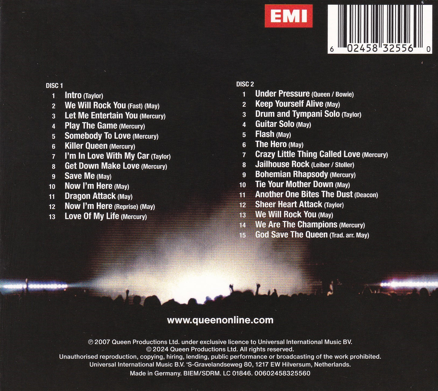 Queen Rock Montreal 2024 Importado 2 Discos Cd