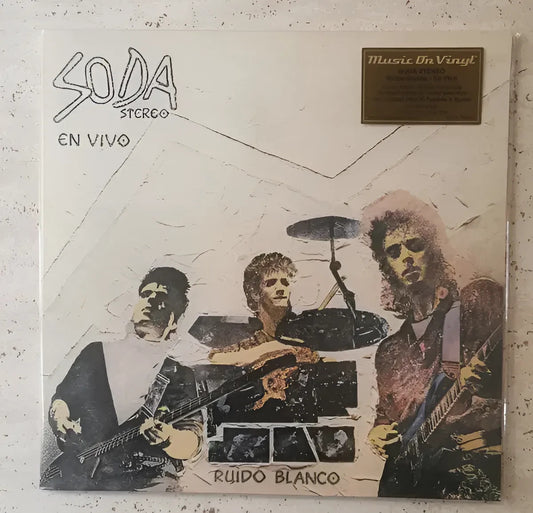 Soda Stereo Ruido Blanco En Vivo Crystal Clear Lp Vinyl