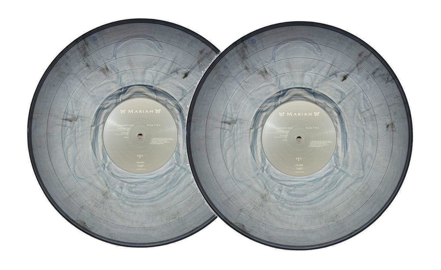 Mariah Carey # 1 Uno 's Remastered Plata Silver 2 Lp Vinyl