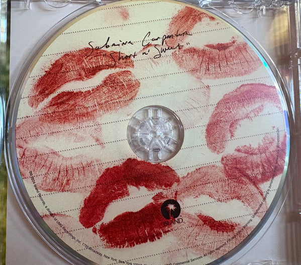 Sabrina Carpenter Short N' Sweet (x) Cover Disco Cd X Cd