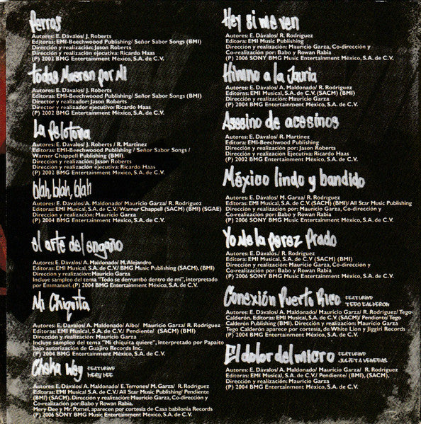 Cartel De Santa - Greatest Hits - Disco Cd (14 Canciones)