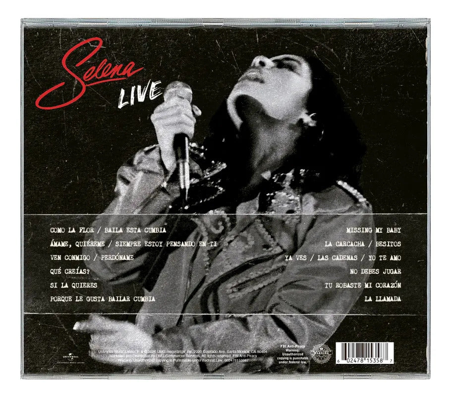 Selena Live Memorial Coliseum Corpus Christi Texas Cd