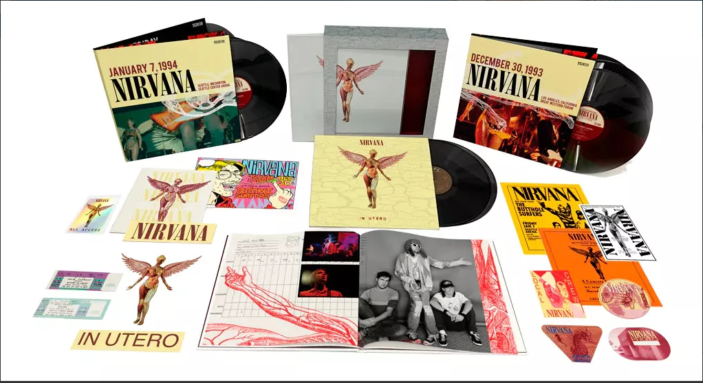 Nirvana In Utero Deluxe 30th Anniversary Box 8 Lp Vinyl