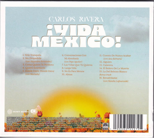 Carlos Rivera Vida Mexico ! Disco Cd