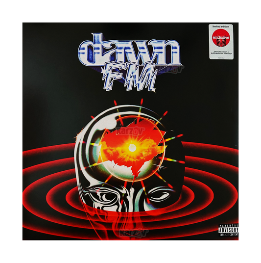 The Weeknd Dawn Fm Artwork Translucent Silver 2 Lp Vinyl