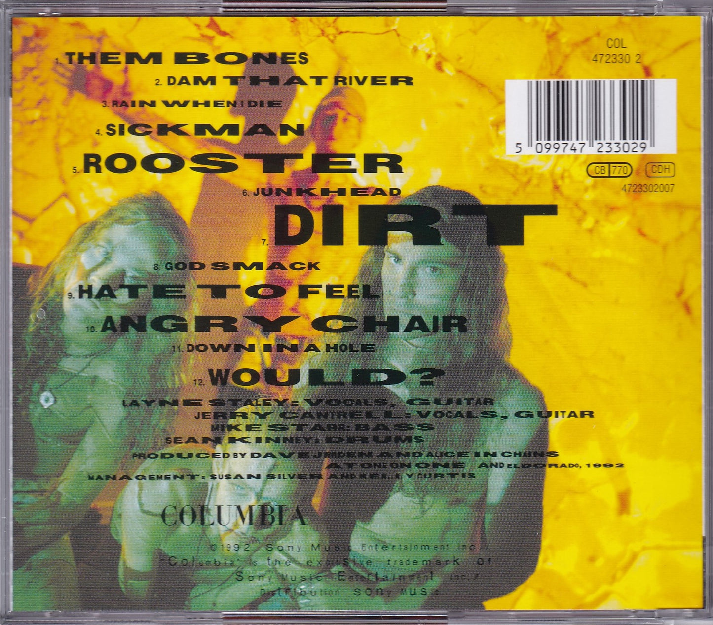 Alice In Chains Dirt Importado Disco Cd