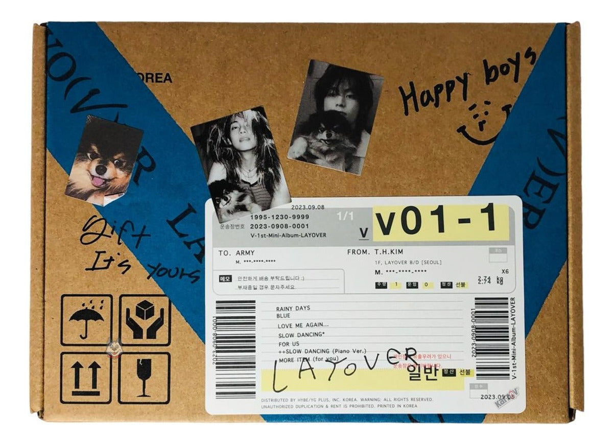 V / Bts Layover Album Version B (Azul)
