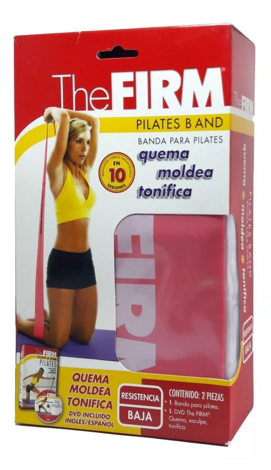 Kit Banda Pilates Resistencia Baja Rosa The Firm
