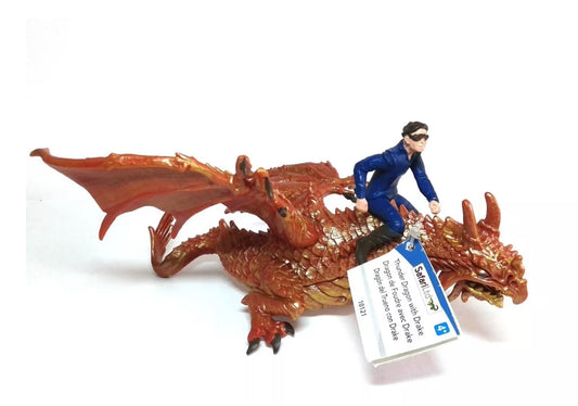 Dragon Del Trueno Con Drake 10121 Pintado A Mano Safari Ltd