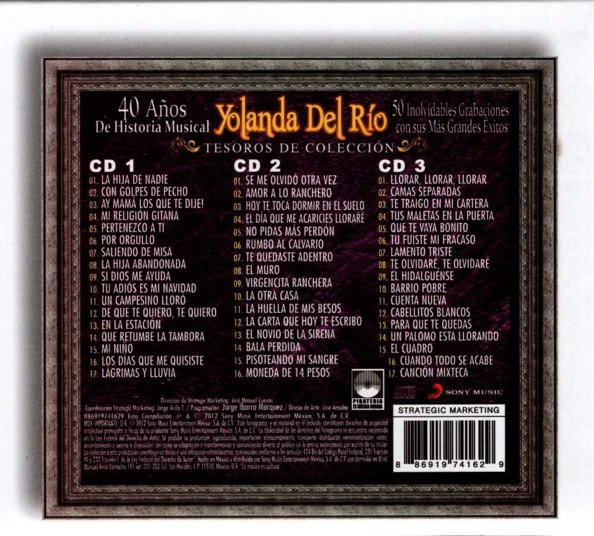 Yolanda Del Rio Tesoros De Coleccion Box 3 Discos Cd – KARZOV