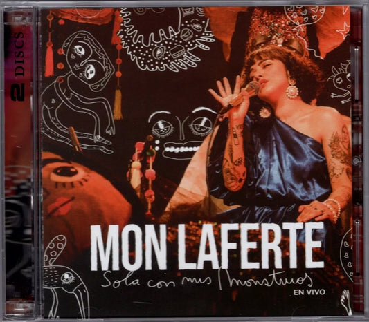 Mon Laferte Sola Con Mis Monstruos En Vivo 2 Discos Cd + Dvd