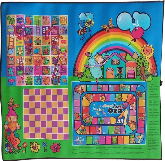 Tapete Didactico Multijuegos Niños 135 X 130cm