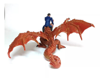 Dragon Del Trueno Con Drake 10121 Pintado A Mano Safari Ltd