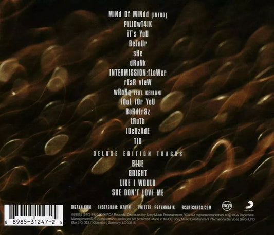 Zayn - Mind Of Mine Deluxe - Disco Cd - (18 Canciones)
