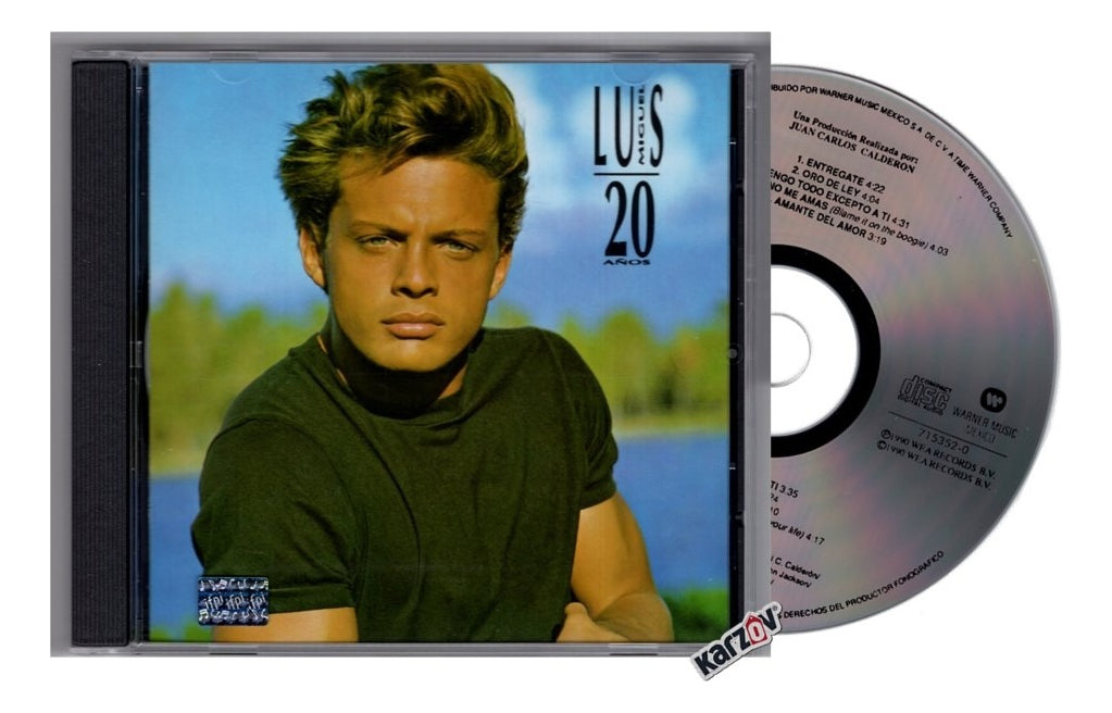 Luis Miguel 20 Veinte Años Disco Cd