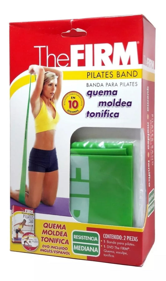 Kit Banda Pilates Resistencia Media Verde The Firm