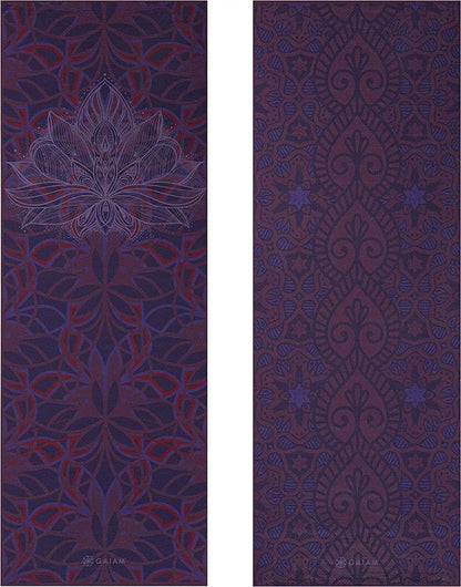 Tapete Para Yoga Gaiam Premium Reversible 6 Mm ( Colores ) Color Violeta / Divinity