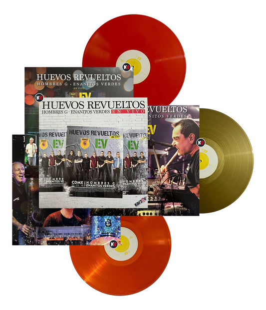 Hombres G & Enanitos Verdes Huevos Revueltos Vivo 3 Lp Viny