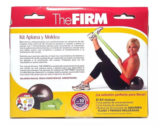 Kit Aplana Y Moldea Pelota + Banda Resistencia + Dvd Firm