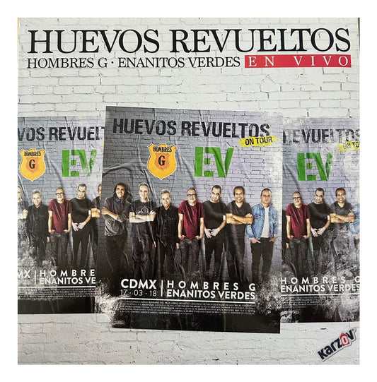 Hombres G & Enanitos Verdes Huevos Revueltos Vivo 3 Lp Viny