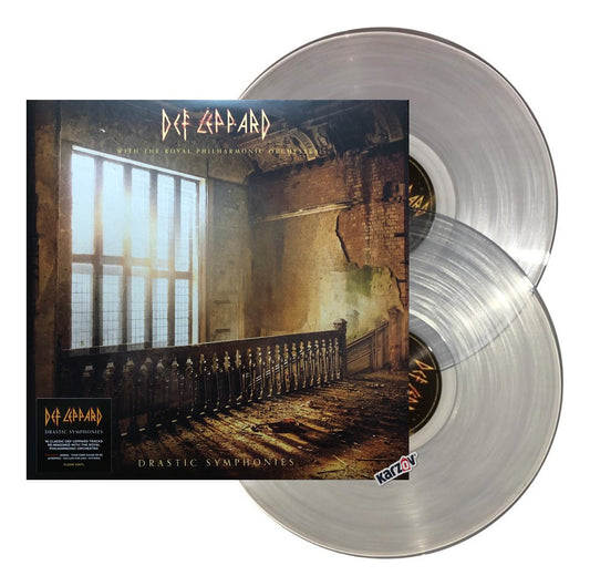 Def Leppard Drastic Symphonies Clear Transparente 2 Lp Vinyl