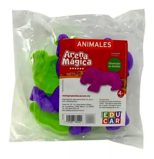 Moldes Animales Para Arena Magica 4 Piezas
