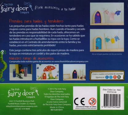 Mini Tendedero Para Niña Y Niño Hadas The Irish Fairy Door