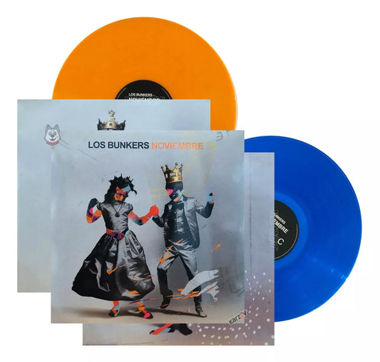 Los Bunkers Noviembre Blue & Orange 2 Lp Vinyl