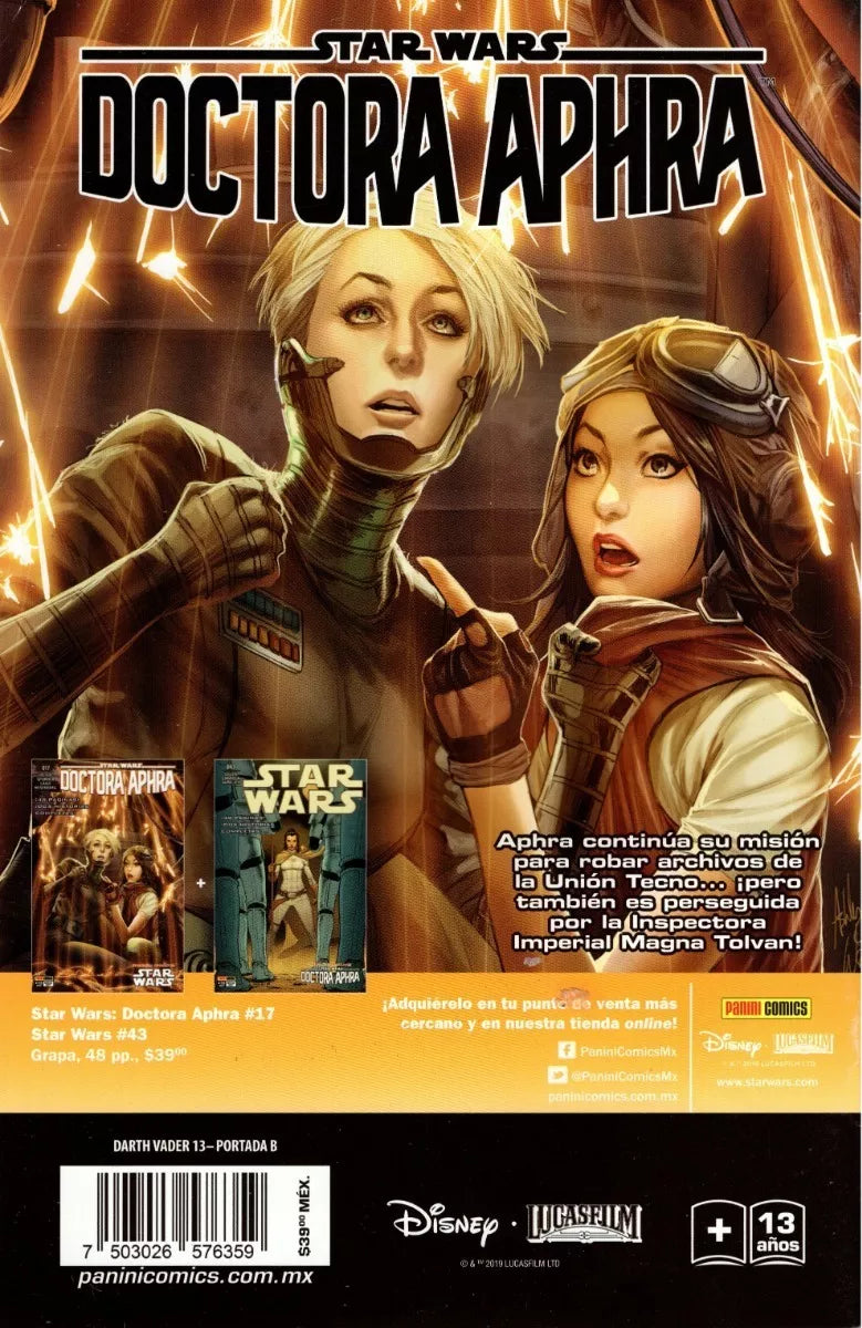 Star Wars Darth Vader Nueva Serie # 13 Comic Panini Original