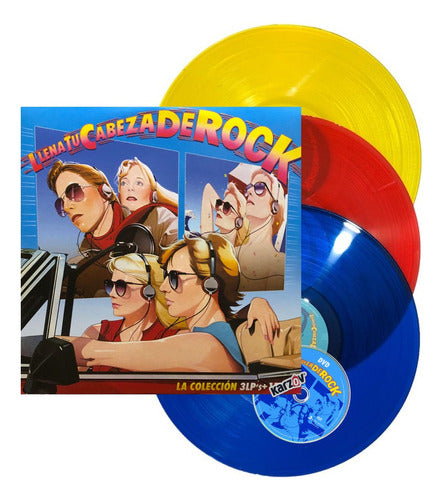Llena Tu Cabeza De Rock / Crystal Colores 3 Lp Vinyl + Dvd