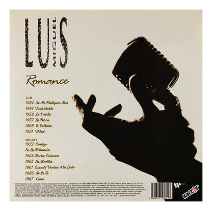 Luis Miguel Romance Lp Vinyl