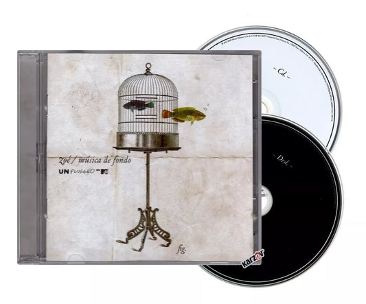 Zoe Musica De Fondo Unplugged Mtv Disco Cd + Dvd
