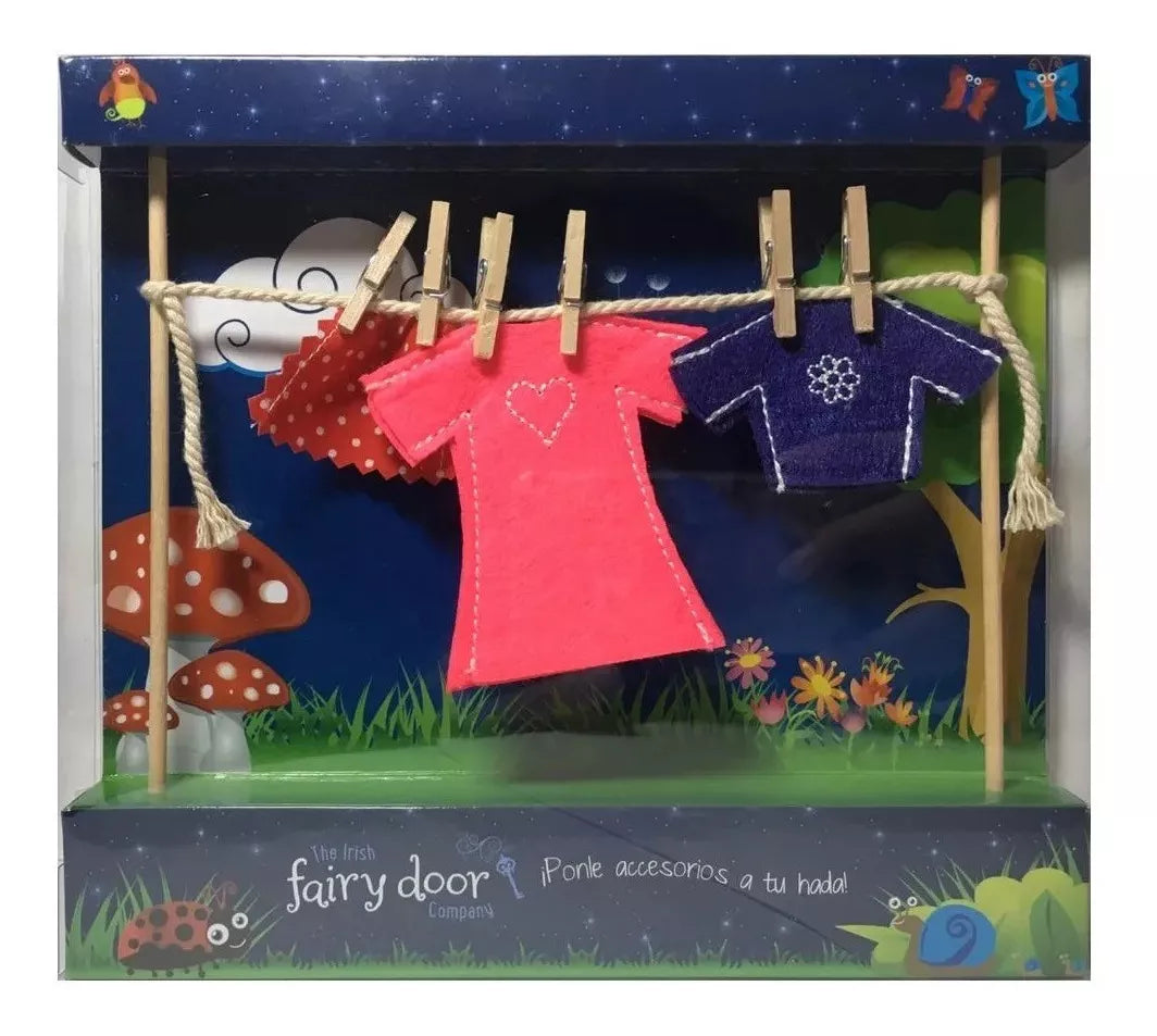 Mini Tendedero Para Niña Y Niño Hadas The Irish Fairy Door