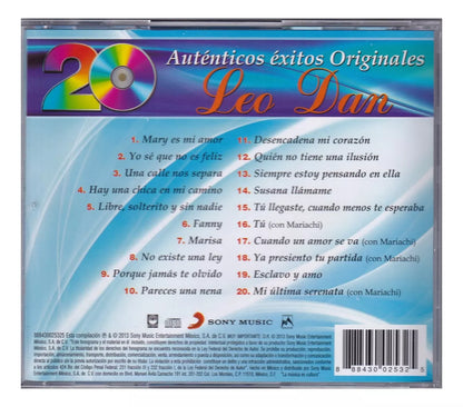 Leo Dan 20 Veinte Autenticos Exitos Originales Disco Cd