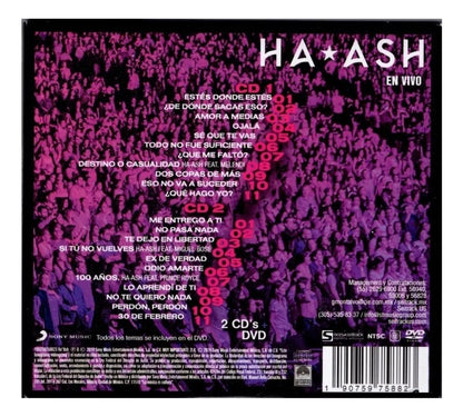 Ha Ash - En Vivo - 2 Discos Cd + Dvd