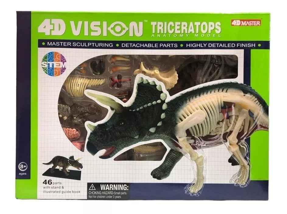 Modelo Anatomico Del Dinosaurio Triceratops Anatomy / 46 Pzs