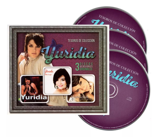 Yuridia Tesoros De Coleccion 3 Discos Cd