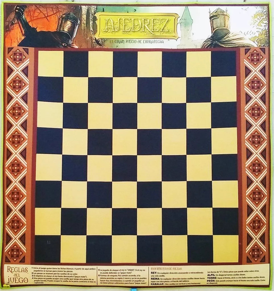 Ajedrez Tapete Didáctico Para Niños 135 X 130 Cm