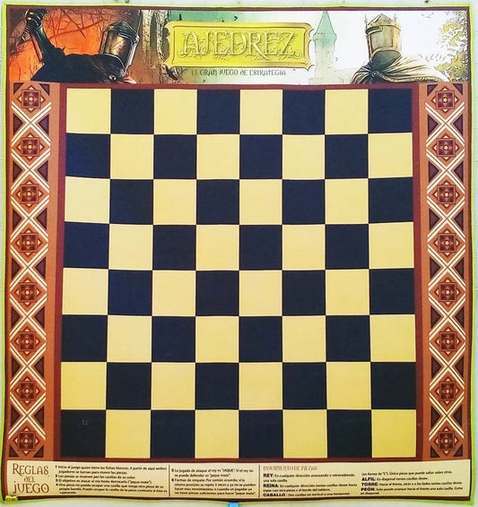 Ajedrez Tapete Didáctico Para Niños 135 X 130 Cm