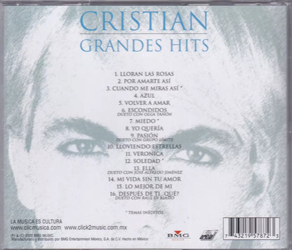 Cristian Castro Grandes Hits Disco Cd