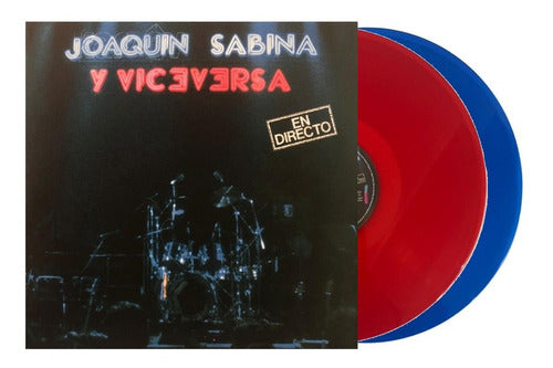 Joaquín Sabina Y Viceversa En Directo Red & Blue 2 Lp Vinyl