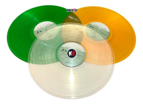 Joaquín Sabina Diario De Un Peatón Crystal & Green & Orange 3 Lp Vinyl