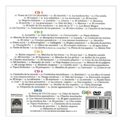 Cri - Cri 100 Años 100 Exitos Box 4 Discos Cd + Dvd