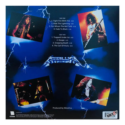 Metallica - Ride The Lightning - Remastered - Azul Lp Vinyl