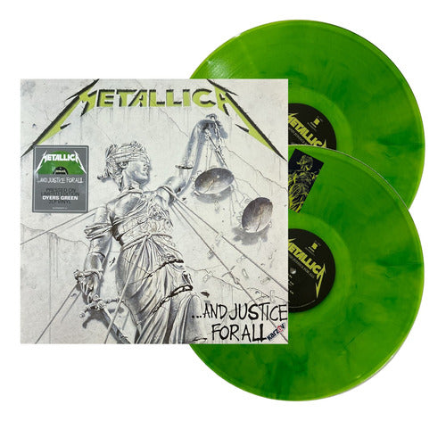 Metallica And Justice Forall Limited Edition Green 2 Lp Vinyl